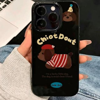Ốp Lưng IPhone Bóng Mịn, Họa Tiết Vui Nhộn Của Chó Dachshund