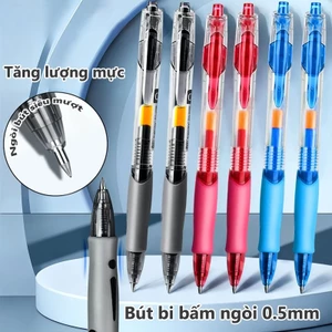Bút Gel, Đen, Xanh 0.5mm, Bấm, Học Sinh Đỏ Bút Bi, Đẹp Mắt, Hot, Nhỏ Gọn, Mới Nhất, Bền Đẹp, Bán Chạy