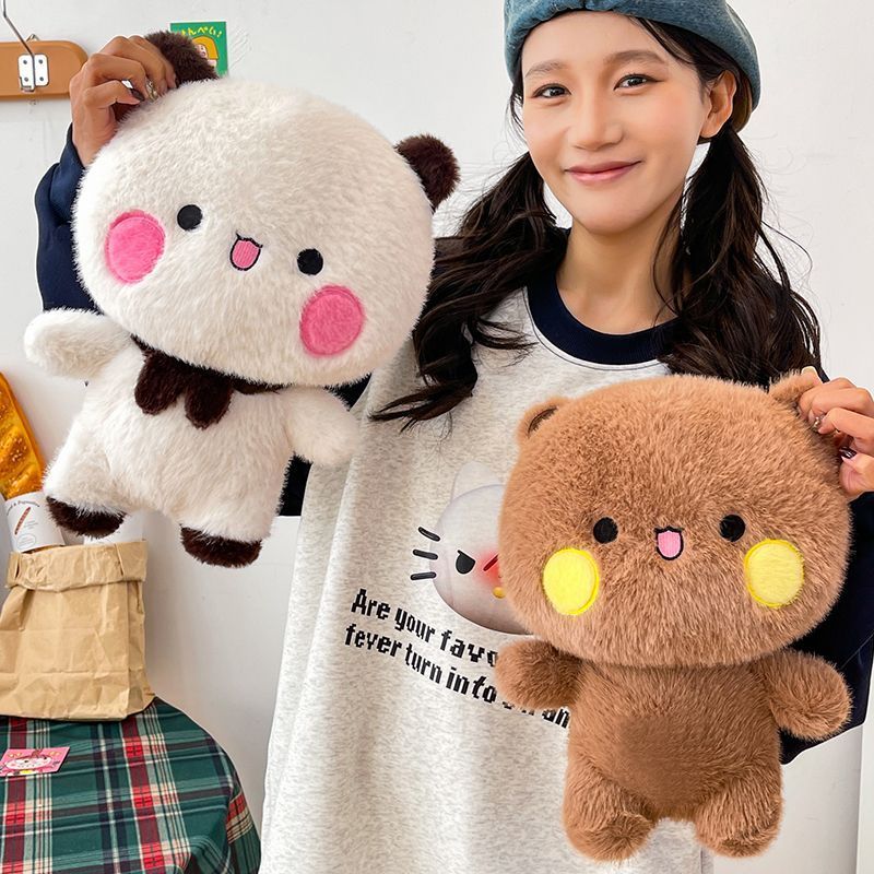 35cm Biểu Hiện Dễ Thương Bubu Dudu Sang Trọng Đồ Chơi Yier Gấu Trúc Búp Bê Nhồi Bông Kawaii Động Vật Sang Trọng Búp Bê Ngủ Nhà Trang Trí Xe Hơi