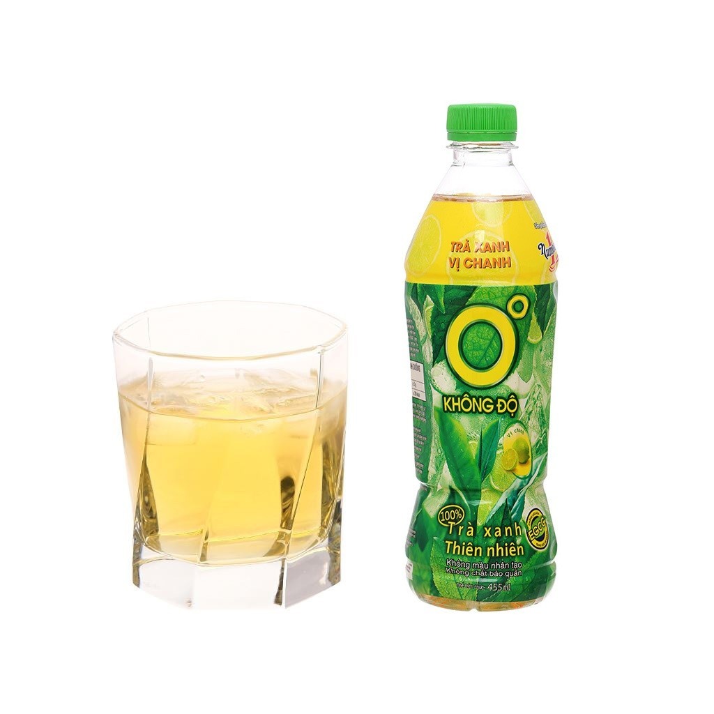 Thùng 24 chai Trà Xanh 0 Độ 455Ml (24 Chai)