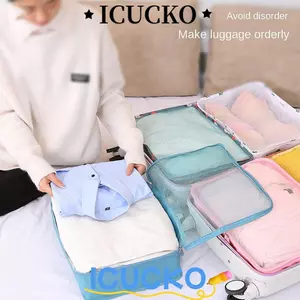 ICUCKO Túi Bảo Quản Du Lịch, Quần Áo Tiddy Sắp Xếp Lưới Quần Áo Bên Trong Phân Loại, Giày Thoáng Khí Đóng Gói Quần Áo Lưu Trữ Du Lịch