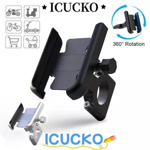 Giá đỡ điện thoại xe đạp ICUCKO Xoay 360 Tay lái xe máy Hợp kim nhôm Hỗ trợ điện thoại di động