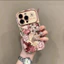 TY --- Vỏ cửa sổ lớn có họa tiết cánh hoa sơn dầu cho iPhone 17 Pro Max, bảo vệ chống rơi chất lượng cao cho iPhone 16 15 14 13