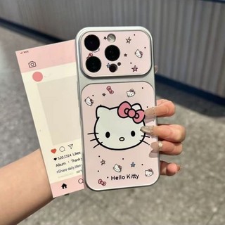 Phim Hoạt Hình Màu Hồng KT Cathead Trường Hợp Điện Thoại Cho iPhone 17 16 15 14 13 12 11 Pro Max 16 15 14 Plus