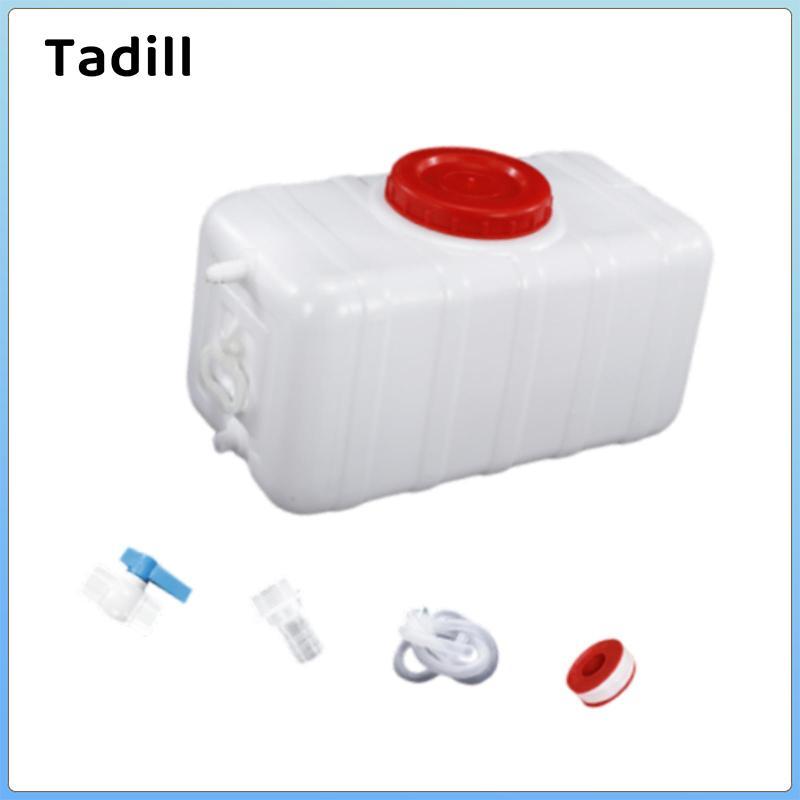Hộp đựng nước cắm trại Tadill, hình chữ nhật ngang, bình nước lớn có vòi rót rộng để làm đầy nhanh, dành cho người chơi