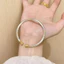 Vòng Tay Nữ Cao Cấp Hoa 3D vòng tay men thủ công | Waterproof Hợp Kim Không Phai, Size 58mm Vừa Vặn | Vòng tay chunky