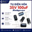5 Cái Tụ hóa 100uF 35V màu đen hãng RUBYCON YXA 6x11mm