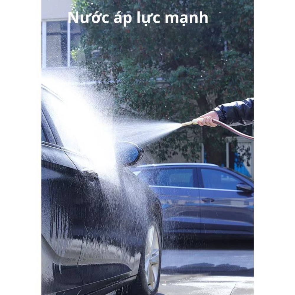 Bộ Vòi Xịt Nước Áp Lực Cao HomeMate 3 Chế Độ Kèm Dây 5M/10M/15M/20M, Vòi Tưới Cây Rửa Xe Đa Năng