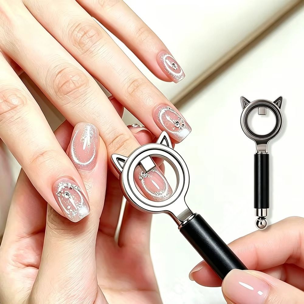 JIMMYCHOOEC Dụng cụ 2 đầu thiết kế mắt mèo, hiệu ứng lỗ đen, tay cầm chống trượt thoải mái