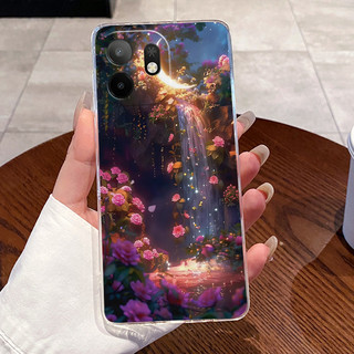 Dành Cho Itel A100C Ốp Lưng Trong Suốt Sang Trọng Dễ Thương Trái Tim Tình Yêu Thỏ Họa Tiết Ngộ nghĩnh TPU Mềm Silicon Ốp lưng Itel A100C 4G