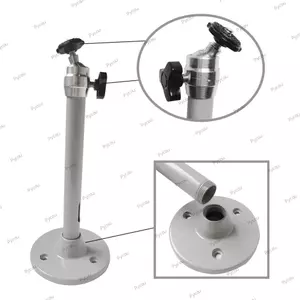 Giá đỡ trần máy chiếu PYCOU, Giá đỡ máy chiếu đa năng bằng bạc 180mm, Giá đỡ máy chiếu tải 3KG có thể điều chỉnh bền bỉ Máy quay phim