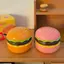 Sáng Tạo Burger Đa Năng Quạt Cầm Tay Di Động Văn Phòng Sinh Viên Sạc USB Im Lặng Quạt Nhỏ Quà Tặng Sinh Nhật