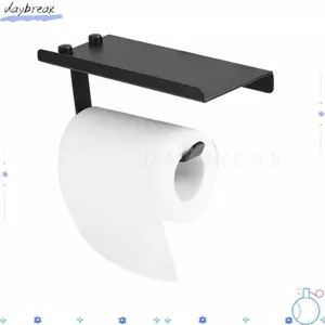 Hộp đựng giấy vệ sinh DAYBREAK, Hộp đựng giấy nhôm treo tường, Chất lượng cao Dễ dàng lắp đặt Giá đỡ cuộn giấy chắc chắn chống gỉ Phụ kiện phòng tắm