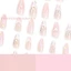 Khỏa thân với đầu trắng Hạnh nhân Móng tay giả chống Chip Móng tay giả chống nhòe để biểu diễn sân khấu Mặc
