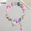 KUZHEN Handmade Hàn Quốc Mực Vòng Tay Hạt Nhiều Màu Sắc Mặt Trăng Bướm sel Bohemian Thời Trang Nữ Phụ Kiện HOT