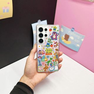 Dành Cho Samsung s26 Ultra S25 FE S25 Ultra Ốp Lưng S24 Ultra S24 FE Hoạt Hình Dễ Thương A56 17 16 15 14 13 12 pro max Từ S23 Siêu Cứng gợn Sóng Trong Suốt Đồ Chơi Phi Hành Gia