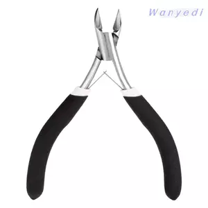 WANYEDI Cuticle Nipper, Tông đơ cắt móng tay di động bằng thép không gỉ, Tông đơ cắt tỉa móng tay chính xác Chống trượt Kẹp chăm sóc móng tay lò xo đôi Kìm chăm sóc móng tay và móng chân