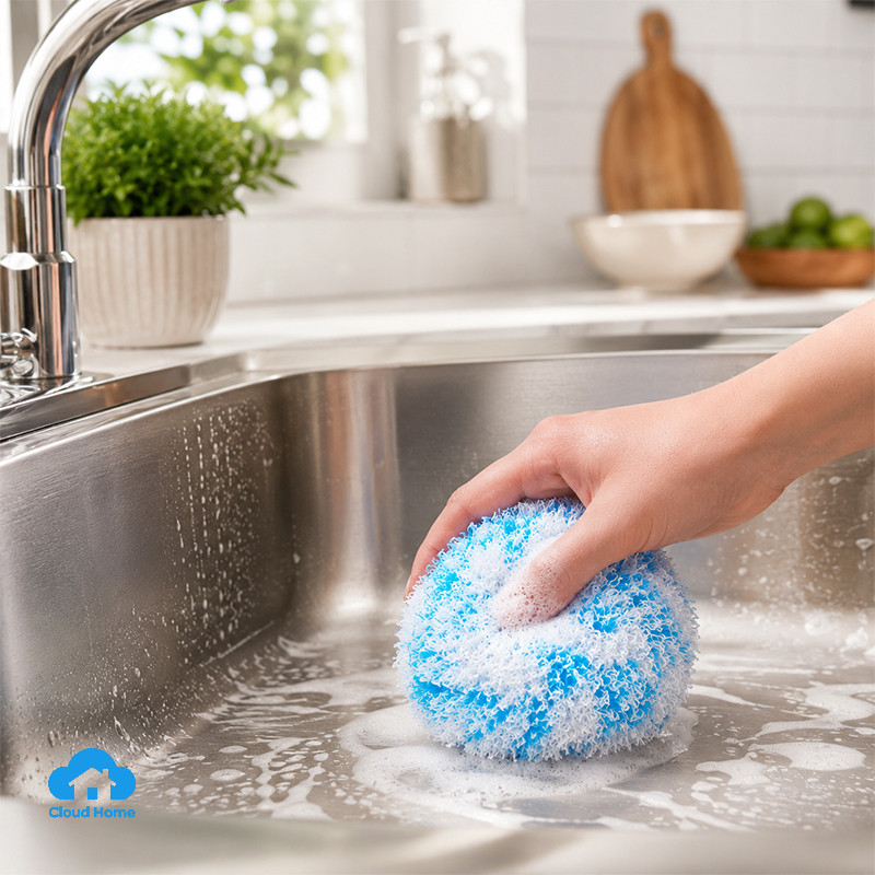 🌤️COD🌤️Bàn Chải Cọ Rửa Bồn Phòng Tắm Gương Đa Dụng Bóng Cọ Rửa