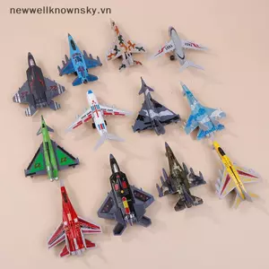 MỚI Mô Hình Máy Bay 6 Chiếc Bộ Máy Bay Hợp Kim MINI Máy Bay Đồ Chơi Bộ Sưu Tập Máy Bay Chiến Đấu Trang Trí Cho Trẻ Em Bé Trai Quà Tặng SKY