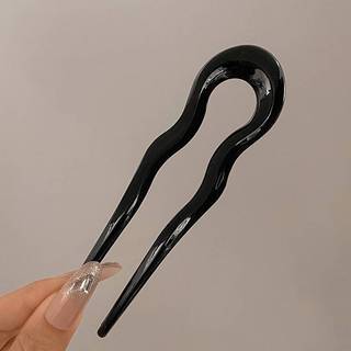 HWETR Vintage Hình Chữ U Nĩa Tóc Cho Nữ Cô Gái Hình Học Rùa Acetate Kẹp Tóc Mũ Thời Trang Tóc Sti Phụ Kiện Tóc