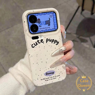 Cho iPhone 17 11 16 15 13 12 14 Pro Max Air 14 Plus Hoạt Hình Đơn Giản Dễ Thương Chó Lychee Họa Tiết