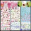 FAVORITEGOODS Móng Tay Nghệ Thuật Decal, Tím Ác Mắt Mùa Hè Miếng Dán Móng Tay, Phụ Kiện Móng Tay Rắn Dính Lâu Dài Thanh Trượt DIY Làm Móng Tay Decal