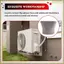 Đầu nối giao diện ống xả cửa sổ điều hòa di động 15CM (Vòi phun phẳng)