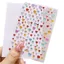 FAVORITEGOODS Nhãn dán kim cương giả, Nhãn dán kim cương giả mặt trong suốt rực rỡ, Đồ thủ công DIY Hình tròn Aurora Hình trái tim huỳnh quang Nhãn dán kim cương pha lê Đề can mặt