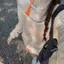 Wasteland Style Niche Thin Style Lazy Style Covering Meat Commuter Sling + Áo hai mảnh