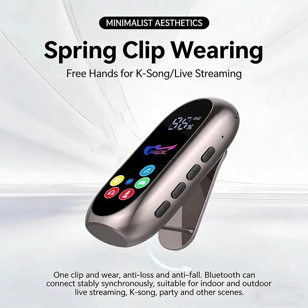 [Sẵn sàng] Tai nghe kẹp Bluetooth5.4 Tai nghe K-song Trả lại thẻ màn hình LED / Tai nghe Bluetooth Tuổi thọ pin siêu dài