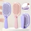 Bàn chải tóc sườn tự làm sạch mới Chống tĩnh điện Volumizing High Cranial Top Lược có thể gập lại Thiết kế rỗng ướt & khô Sử dụng kép Detangler