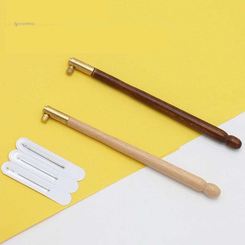 MUQV Kim Thêu Tambour Móc Luneville Móc Tay Cầm Với 3 Kim Bộ S Couture Luneville Lấp Lánh Hạt Dụng Cụ Thêu n