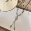 Mới Trung Quốc Bướm Tua Rua Vòng Cổ Nữ Cổ Cao Cấp Gốm Đính Hạt Vòng Cổ Niche Retro Bện Xương Đòn Dây Chuyền