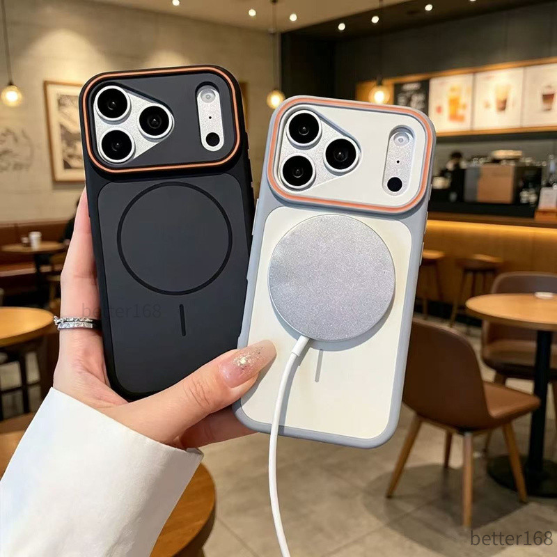 Ốp Lưng Cao Su Hút Từ Cho IPhone 13 14 15 16 17 Bảo Vệ Toàn Camera Hỗ Trợ Sạc Không Dây Chống Trượt Tiện Lợi