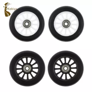 2 chiếc 100 bánh xe tay ga thay thế với thiết bị trượt băng ngoài trời mang màu sắc ngẫu nhiên