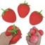 Đồ chơi Fidget dâu tây bóng Mini, Túi OPP Bao bì Kích thước túi Giảm lo âu Squish