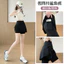 Túi Dây Rút Giả Hai Mảnh Hakama Nữ Tay Cao Bụng Chống Nổ Mặc Bên Ngoài