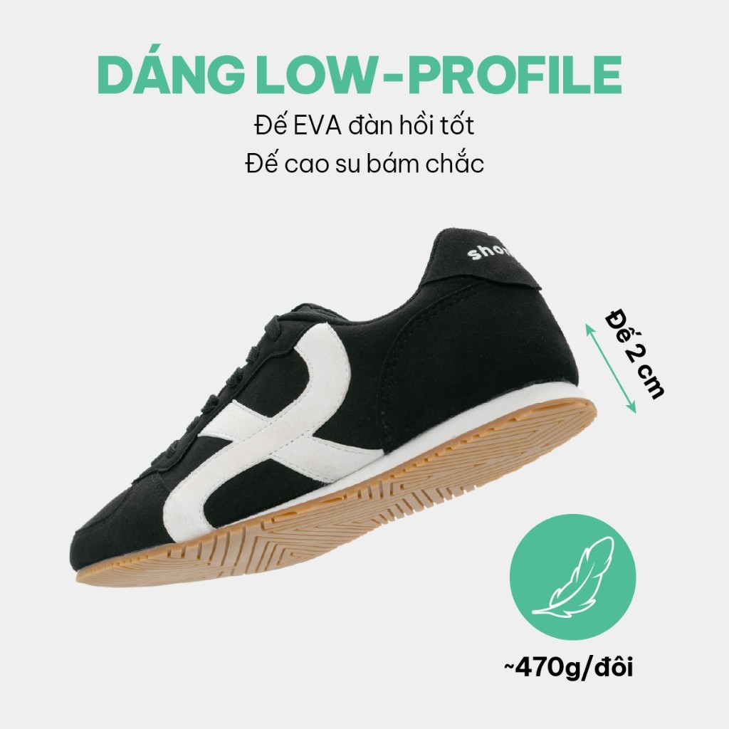 Giày Thể Thao Sneaker Class 5 Unisex Đế Thấp Phối Da Lộn Nhiều Màu | BigBuy360 - bigbuy360.vn