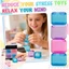 Hồng Tím Xanh Trong Suốt Ice Cube Squishy Lớp Học Phần Thưởng Ngày Lễ Quà Tặng