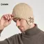 KUZHEN Mùa Đông Ấm Áp Sang Trọng Dệt Kim Cho Nam Nữ Tuyết Thời Trang Skullies Mũ Unisex Ngoài Trời Chống Lạnh Bảo Vệ Tai Mũ Len HOT