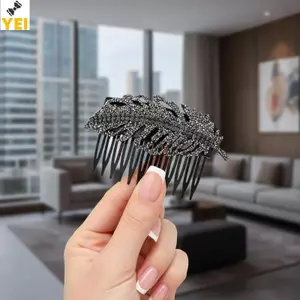 < YEI > Kẹp Tóc Tai Lúa Mì Kim Cương Giả Thiết Kế Chống Trượt 2 Chiếc Dành Cho Nữ Phong Cách Thường Ngày Và Tiệc Mới