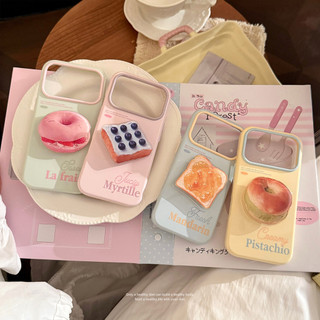[Sheren] Vỏ điện thoại bánh mì nướng Dopamine Thích hợp cho i17 16 15 14 13 12 11 pro max Vỏ bảo vệ chống sốc