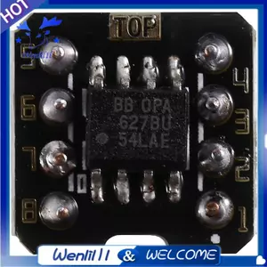 OPA627BU SOP8 đến DIP8 Bộ khuếch đại hoạt động kép Chip biến dạng thấp Độ ồn thấp Mô-đun AMP OP kép tốc độ cao.