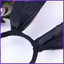 Băng đô đen Băng đô Bunny Hair Hairband zhenghtr