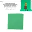 apill Polyester Folding Background Có thể gập lại Opaque Cotton Màn hình ảo Colorfast cho Studio chụp ảnh (Màu xanh lá cây)