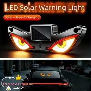 Đèn LED thông minh TOPTOOLCX, Đèn rung trên màn hình năng động Đèn Neon ô tô chạy bằng đèn Neon, cốc hút không dây Đèn xung quanh mắt mát mẻ