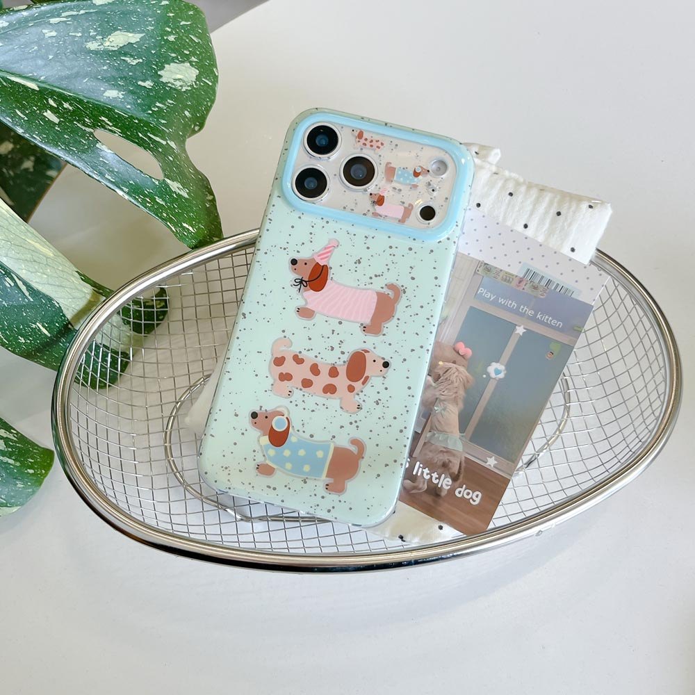 Vỏ cứng Tương thích với iPhone 15 15Pro 15ProMax 16 16Pro 16ProMax 17 17Pro 17ProMax Ốp lưng họa tiết chó đốm