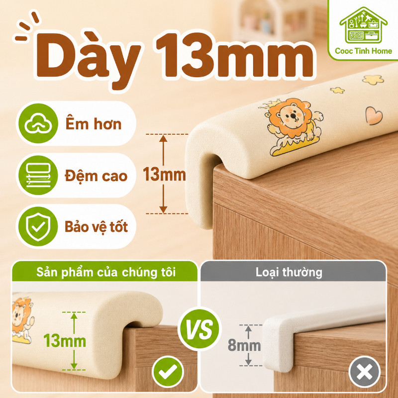 Cuộn Xốp Bọc Cạnh Bàn Chống Va Đập 2M - ,Không Cần Keo, Miếng Dán Bịt Góc Tường Chống Va Chạm An Toàn Cho Bé
