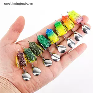 VFZ Outdoor Luya ếch sấm tầm xa 2.5cm / 3g ếch mini hit phần mềm cóc ếch móc đôi tiếng ồn sequin OTE