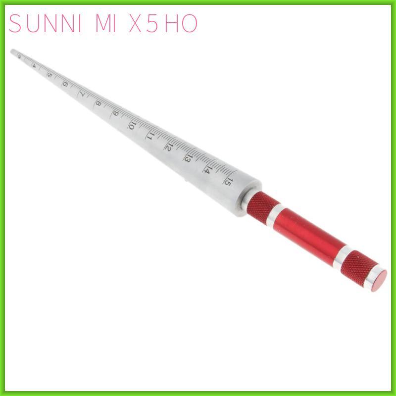 Đồng hồ đo côn hình nón Đường kính bên trong Thước đo 3-15mm (Tổng chiều dài 19,5cm)